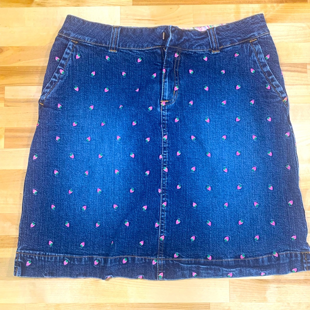 Lilly Pulitzer White Label denim skirt